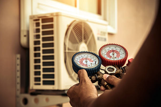 Professional Ductwork Repair technician working in Matthews, IN